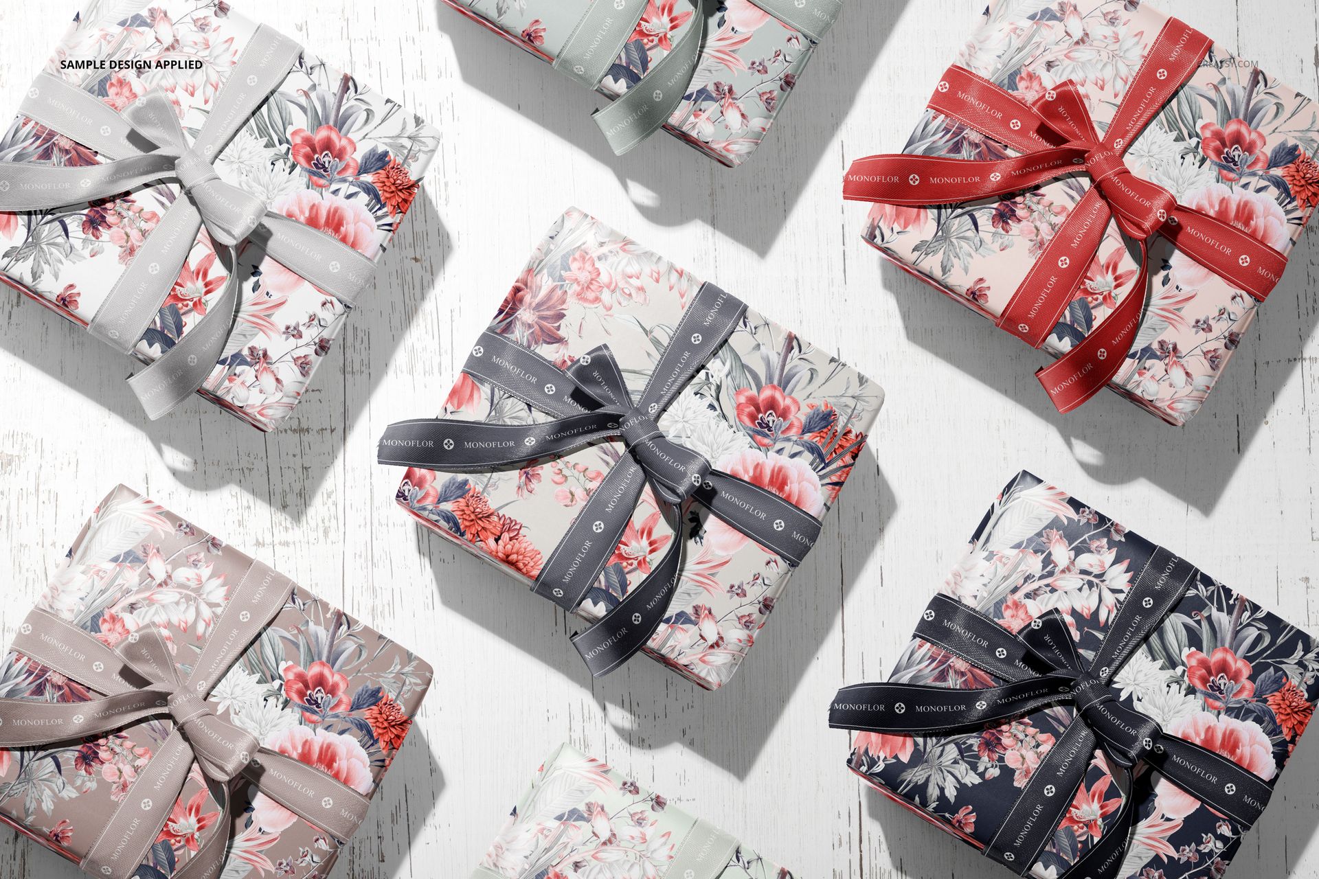 Gift Box Wrapping Paper Mockup Set - mockup screenshot 7