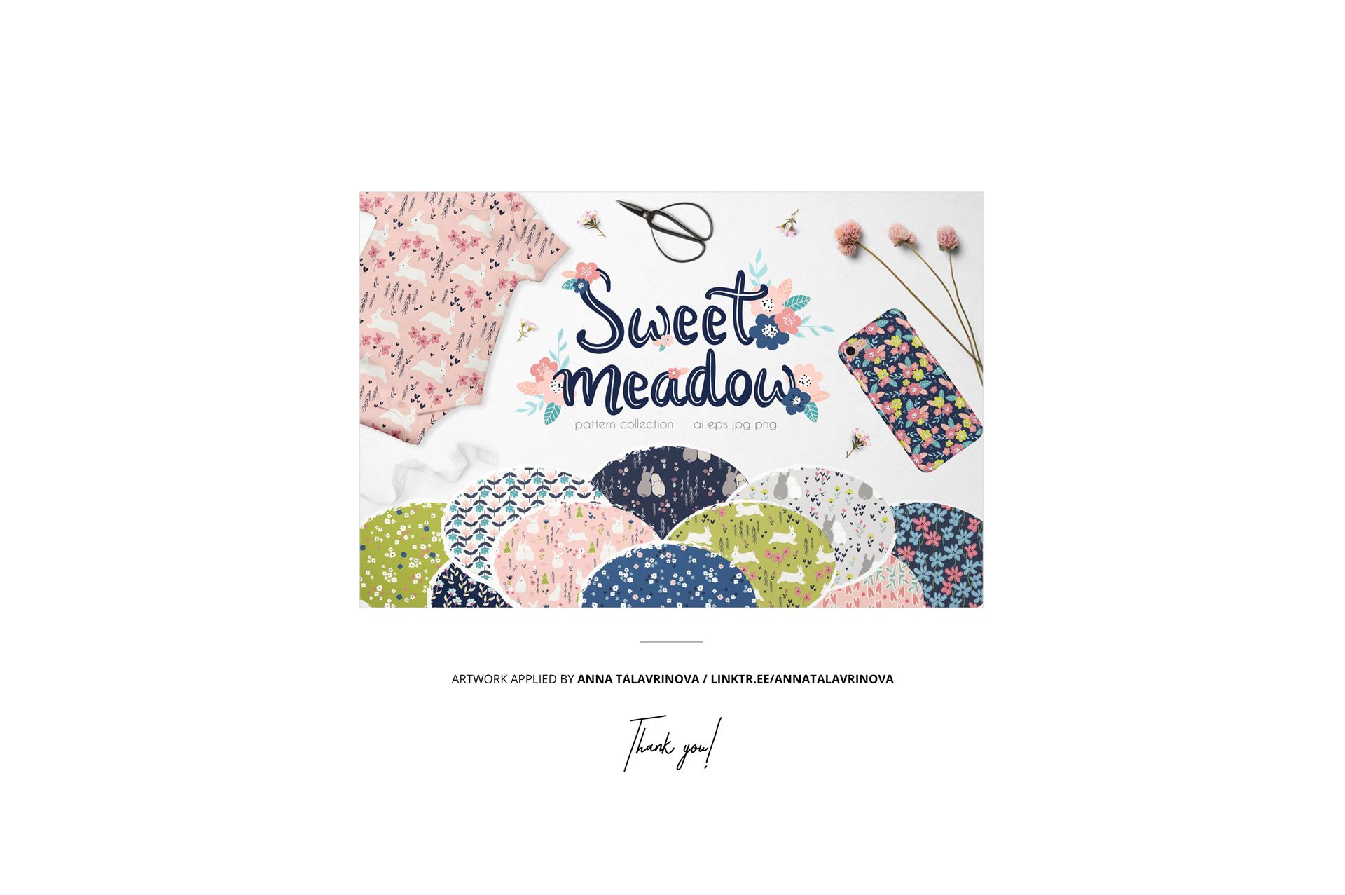 Stack of fanned cotton fabric pieces in various colorful patterns, viewed from above on a white background.