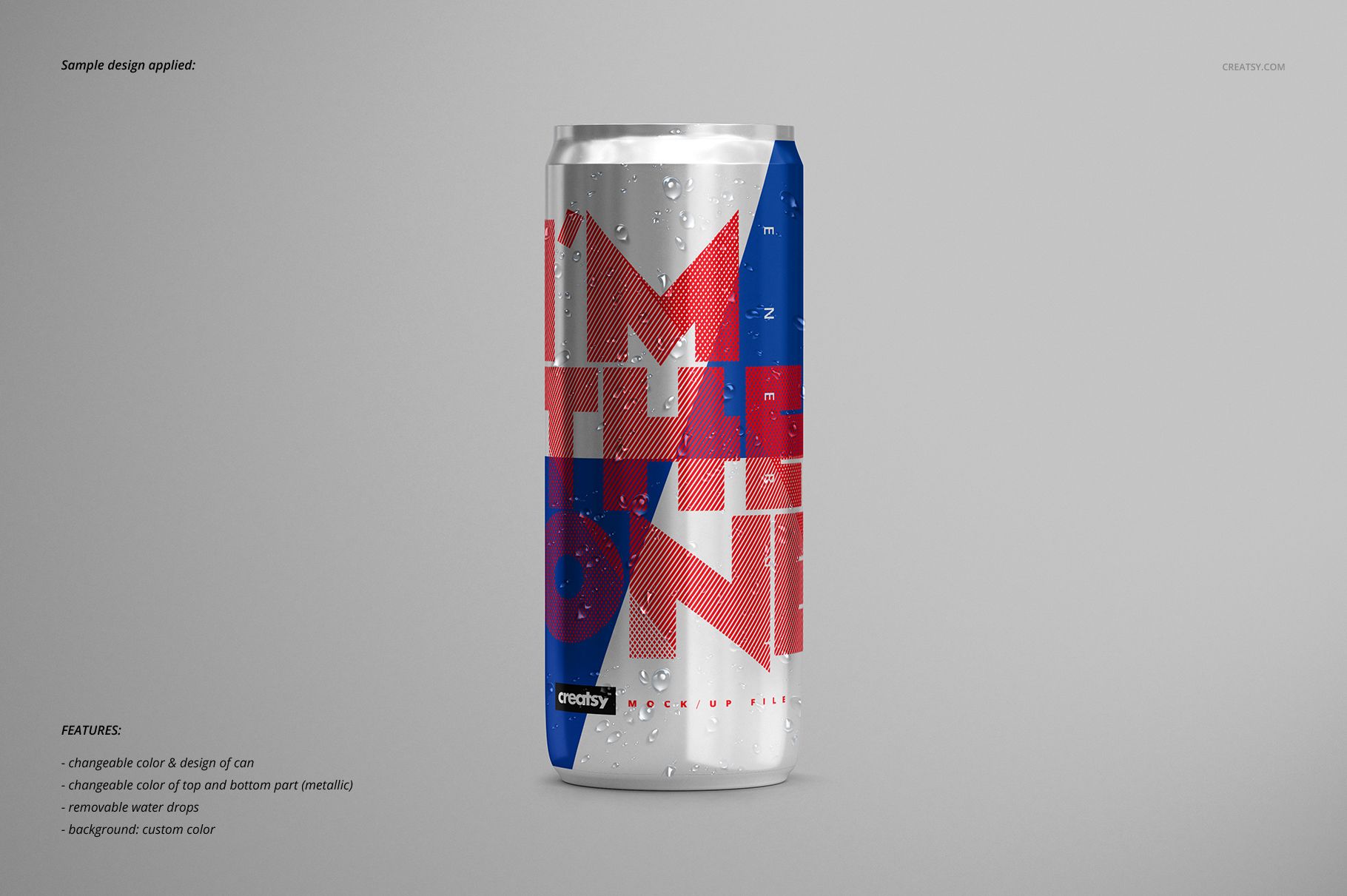 Energy Drink Can Mockup Set