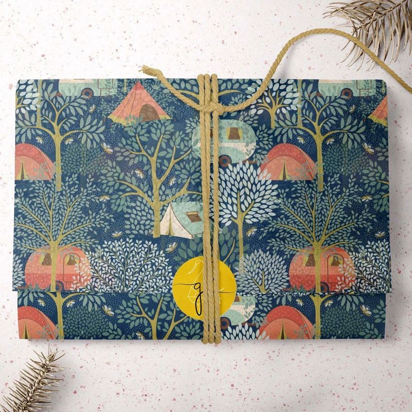 Camping Ditsy Adventure by Mercedes Cortes - Files in Use example