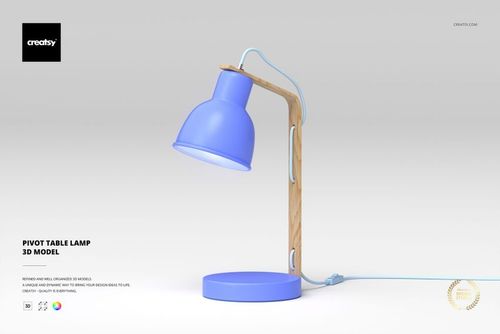Pivot Table Lamp 3D Model - mockup preview 1