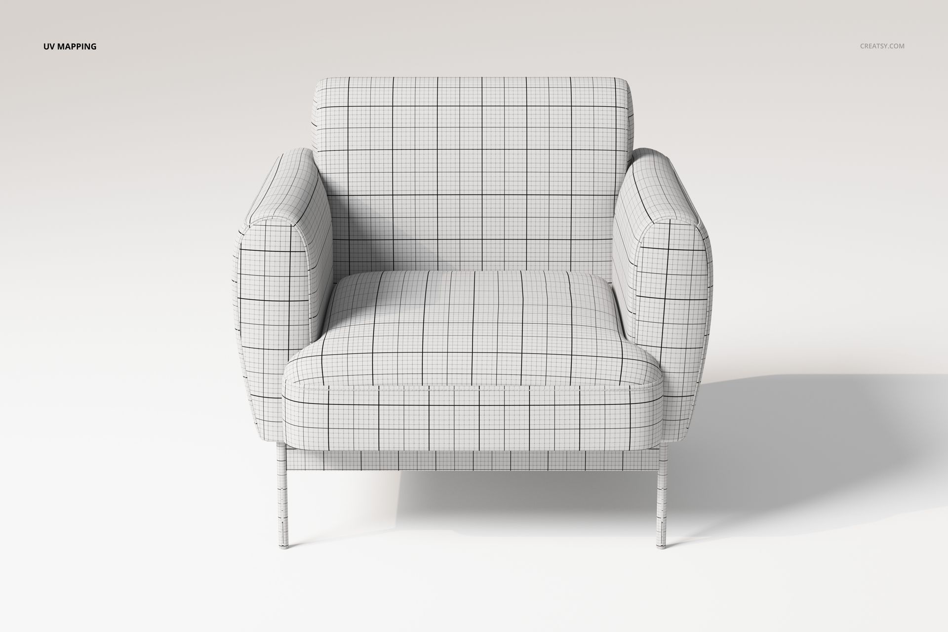 Puffy Lounge Chair 3D Model - mockup screenshot 5