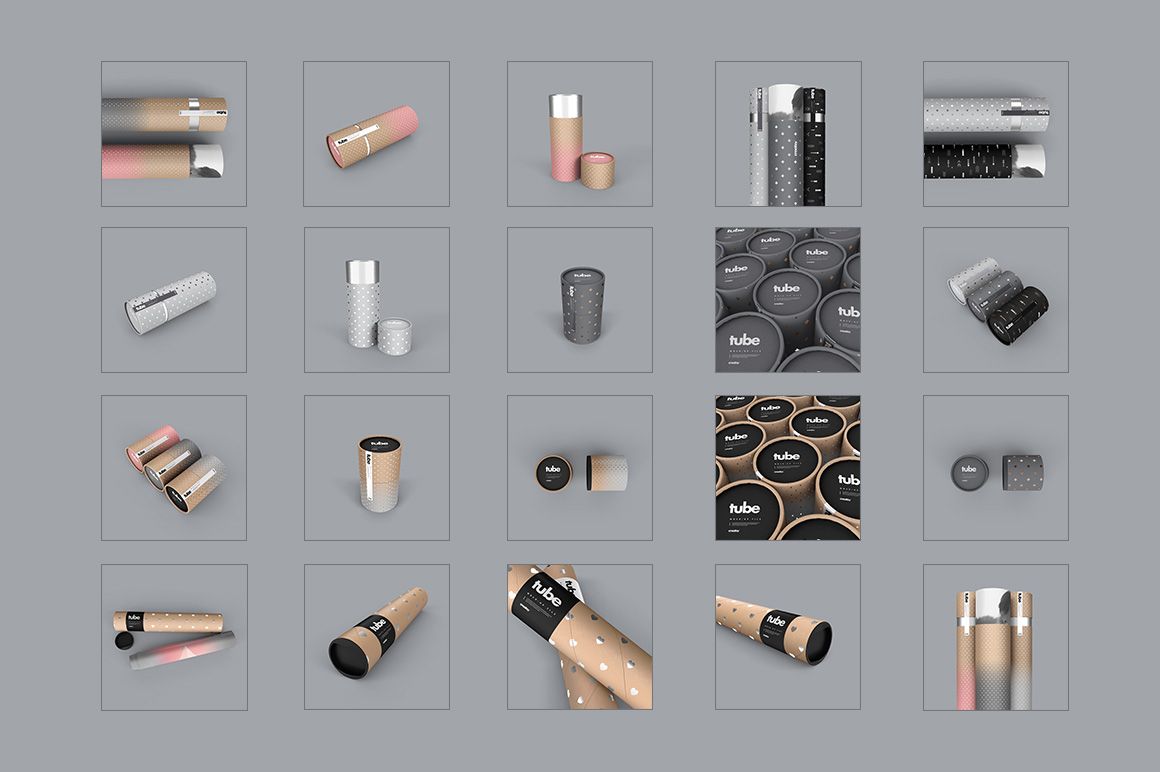 Paper Tube Mockup Set - mockup screenshot 2