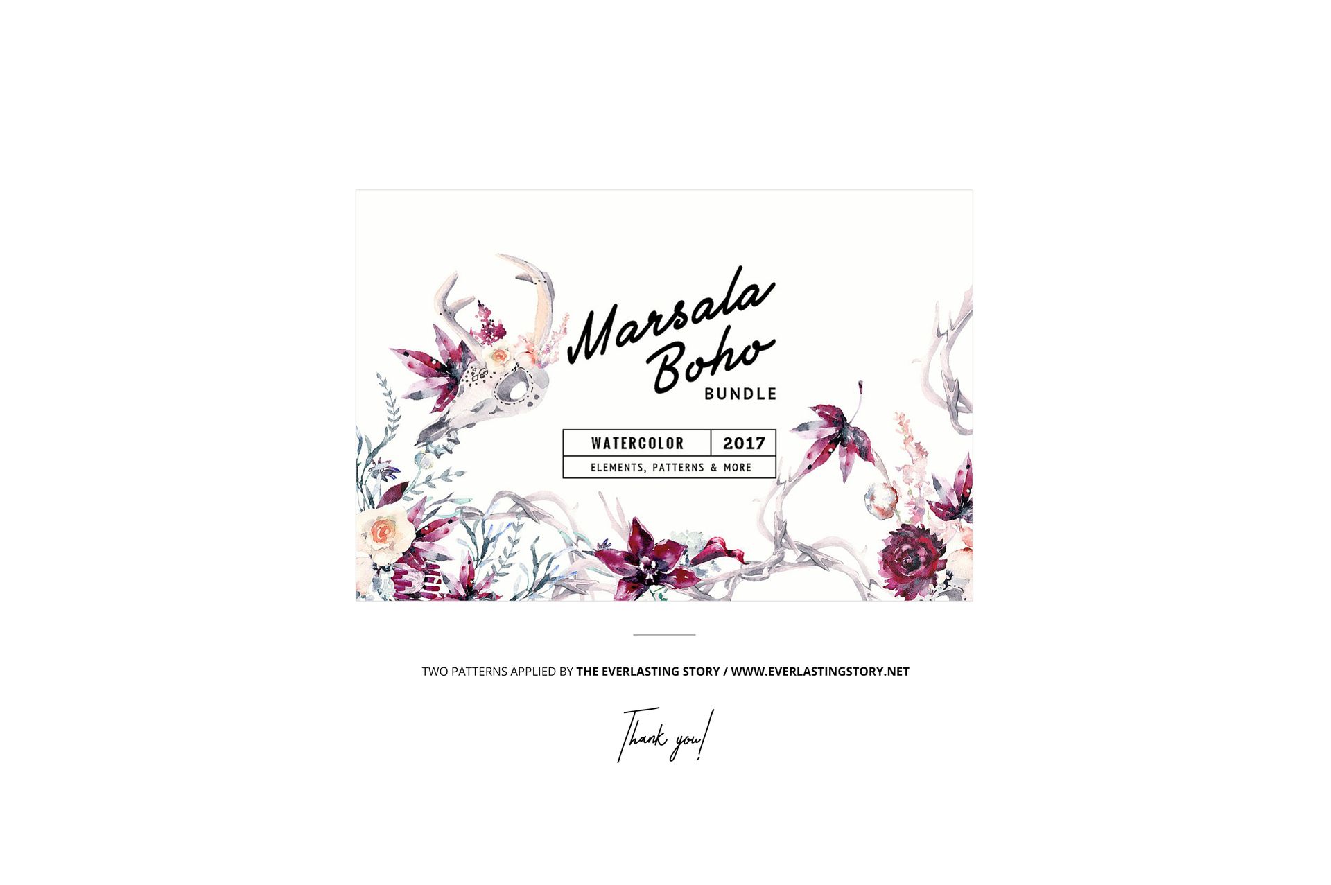 Folded fabric mockup set featuring elegant watercolor floral designs in burgundy, pink, and cream shades.