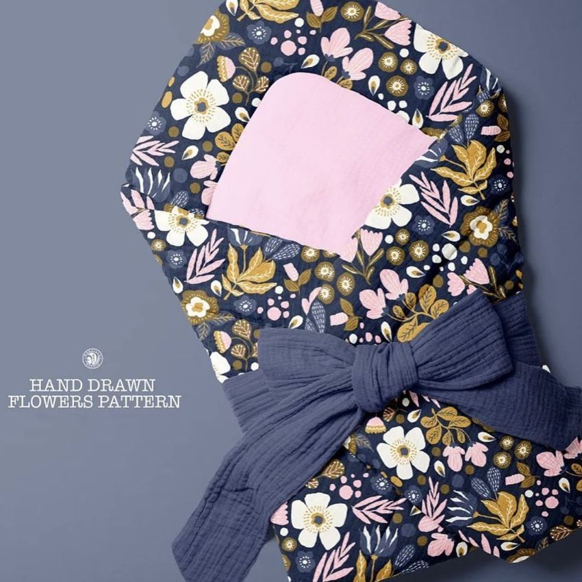 Hand Drawn Flowers Pattern  by Webvilla Studio - Files in Use example