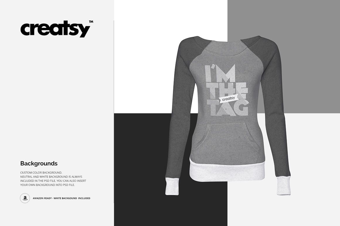 Women Sweatshirt Mockup Set - mockup screenshot 4