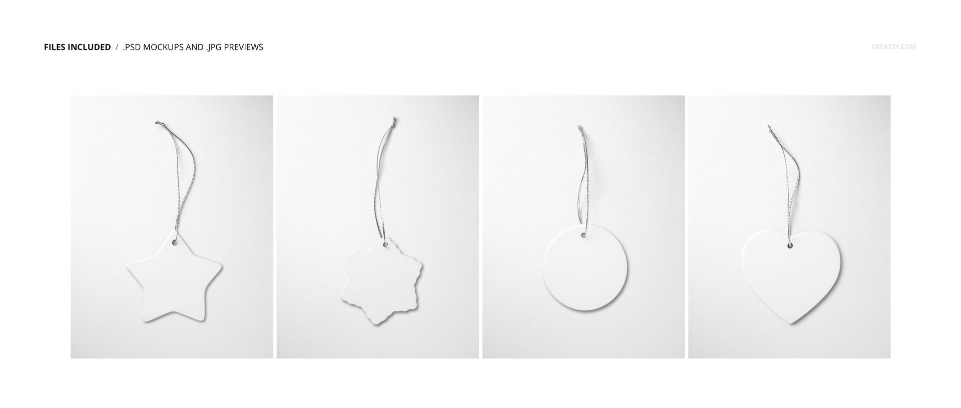 Printify Christmas Ceramic Ornaments Mockup Set - mockup screenshot 2