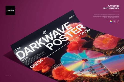 Future Vibe Poster Template - mockup preview 1
