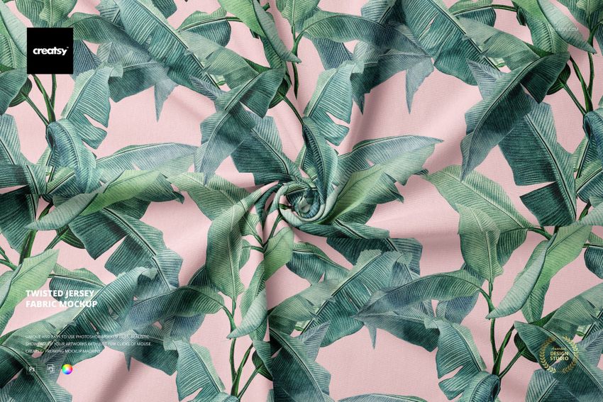 Twisted Jersey Fabric Mockup - mockup screenshot 1
