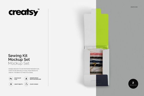 Sewing Kit Mockup Set - mockup preview 1