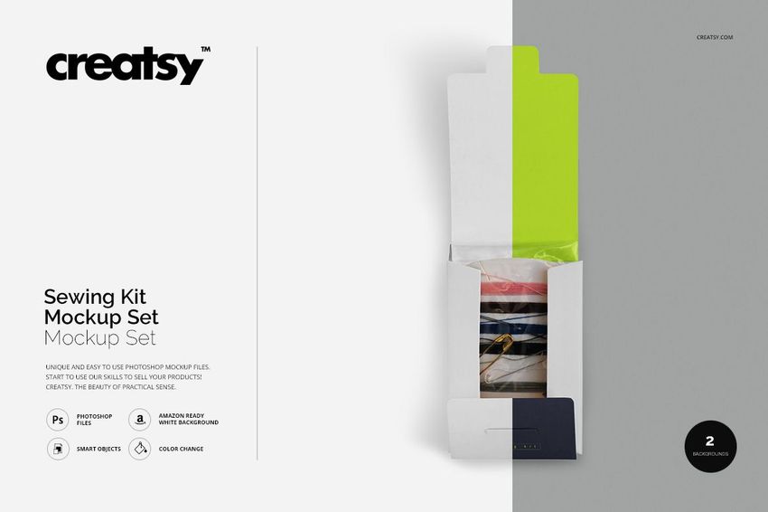 Sewing Kit Mockup Set - mockup screenshot 1