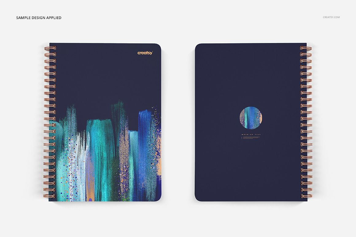 Notebook Mockup Set (square holes) - mockup screenshot 3