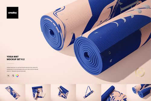 Yoga Mat Mockup Set v.2 - mockup preview 1