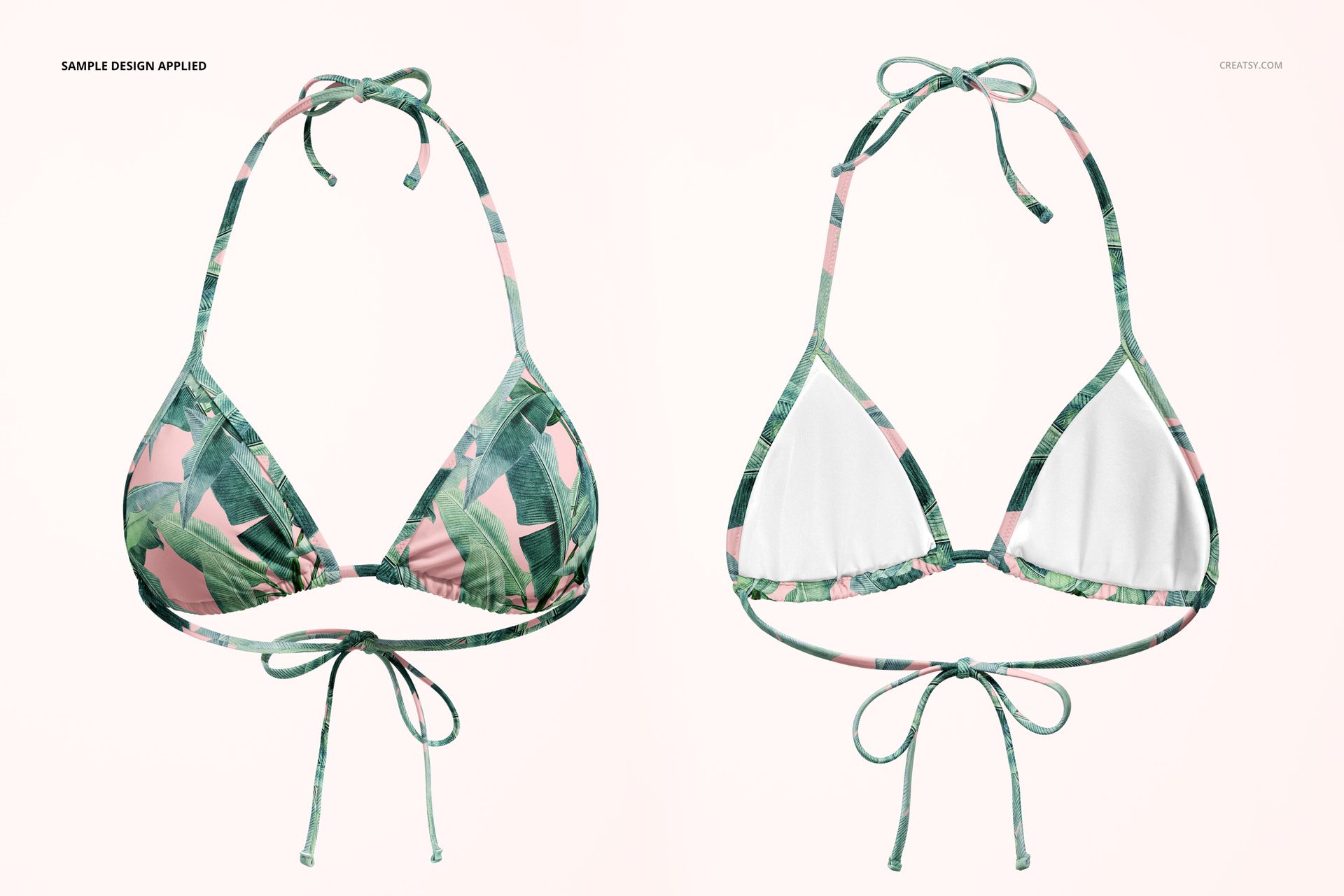 Triangle Bikini Mockup Set - mockup screenshot 4
