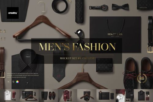 Men's Fashion Mockup Set - mockup preview 1