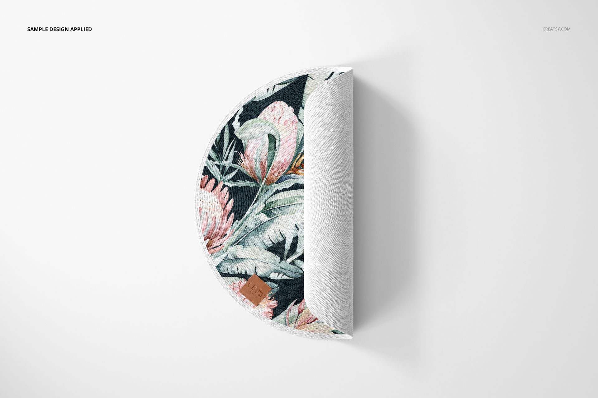 Knitted Round Rug Mockup Set - mockup screenshot 8