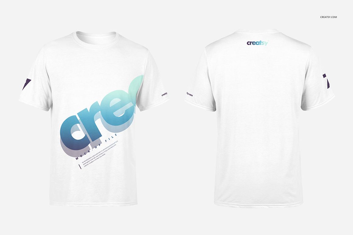 Men's and Women's T-shirt Mockup Set - mockup screenshot 5