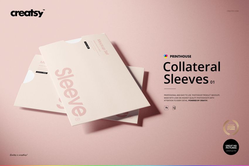 Collateral Sleeves Mockup Set (type 1) - mockup screenshot 1