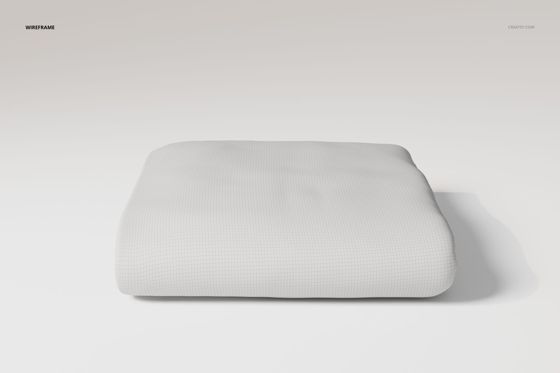 Folded Contour Bedsheet 3D Model - mockup screenshot 5