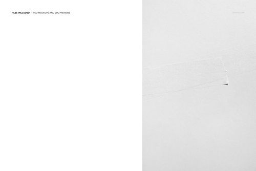 Close-up of a white paper tape piece on a clean, pale background, featured in a packaging PSD mockup.