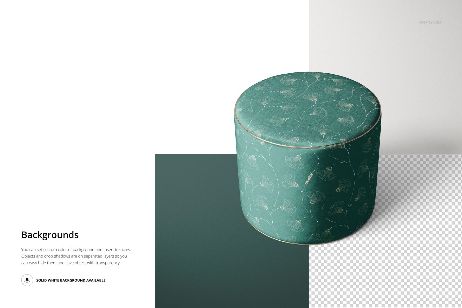 Velvet Poufs Mockup Set - mockup screenshot 15