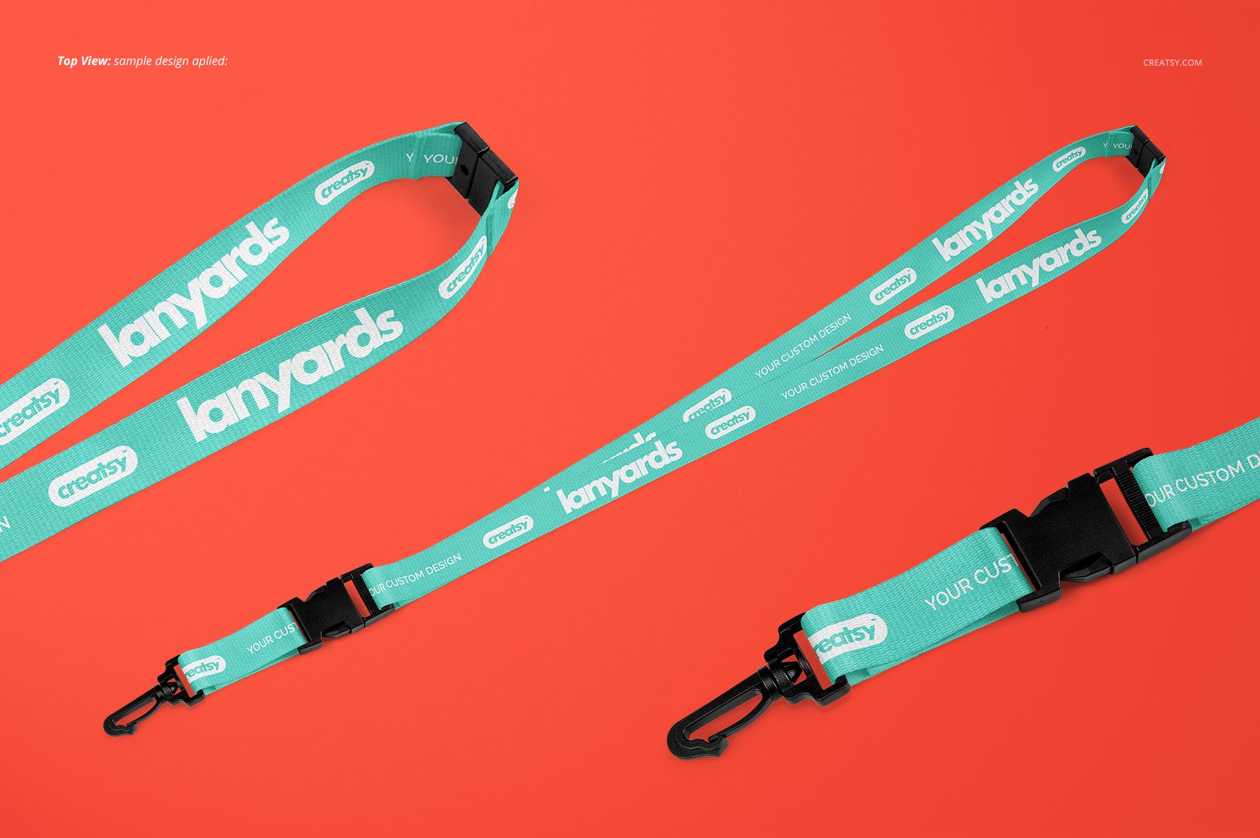 Polyester Lanyards Mockup Set - mockup screenshot 7