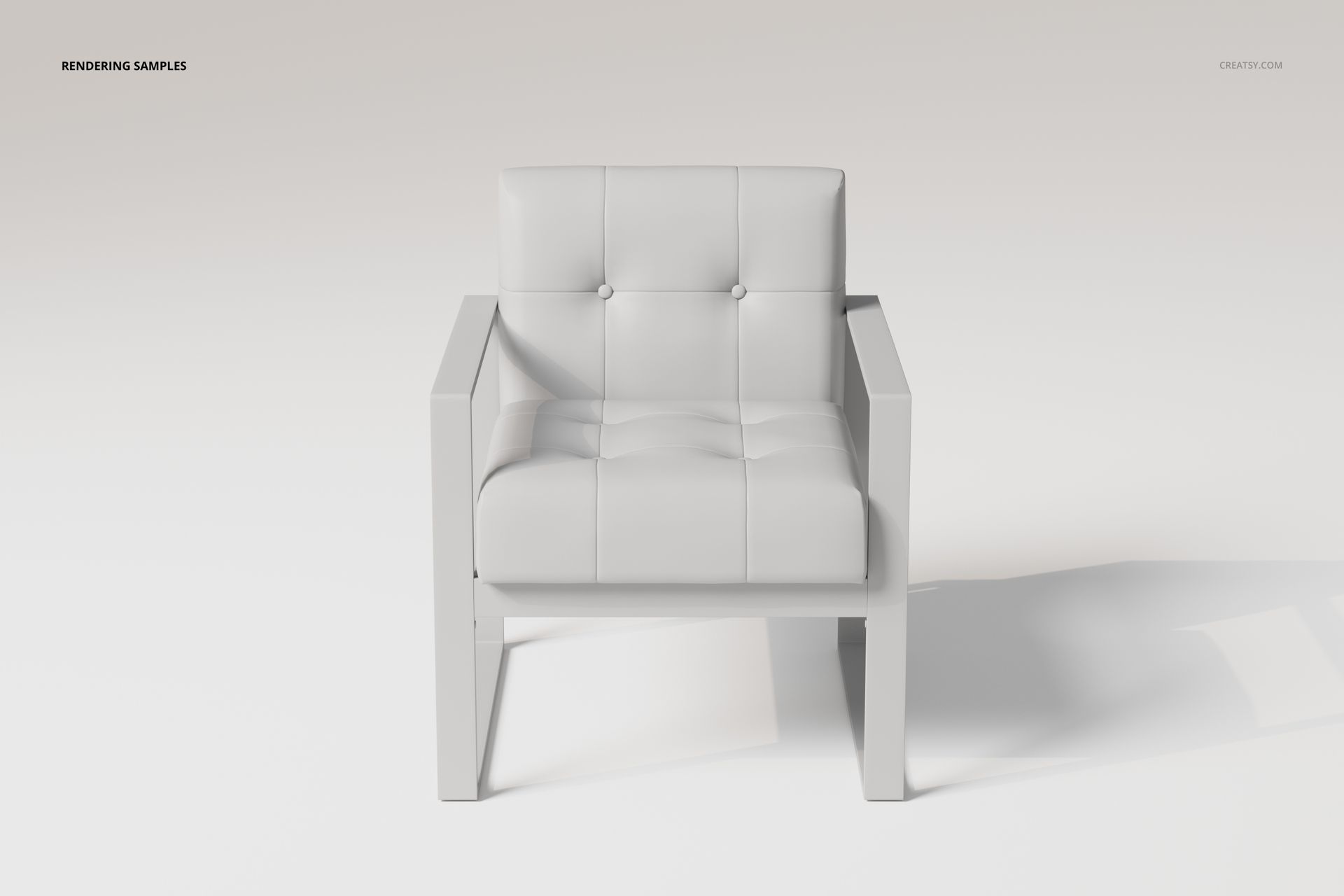 Modern Glamour Armchair 3D Model - mockup screenshot 2