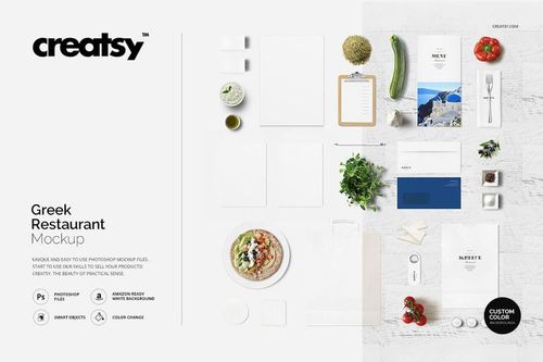 Greek Restaurant Mockup - mockup preview 1