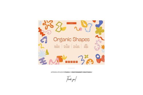 Cotton fabric mockup with colorful organic shapes and abstract Easter egg patterns on a light background, front view.