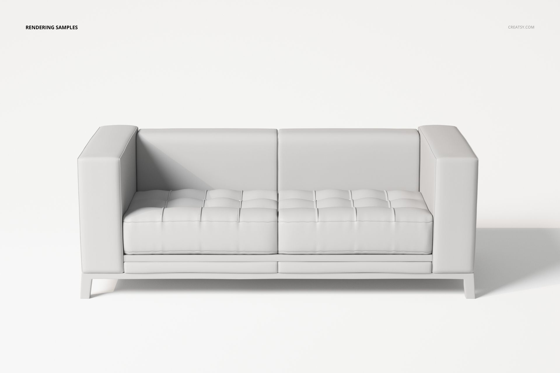 Loft Style Modular Sofa 3D Model - mockup screenshot 2