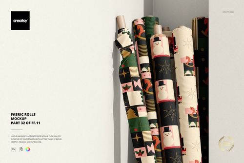 Fabric Rolls Mockup (32/FFv.11) - mockup preview 1
