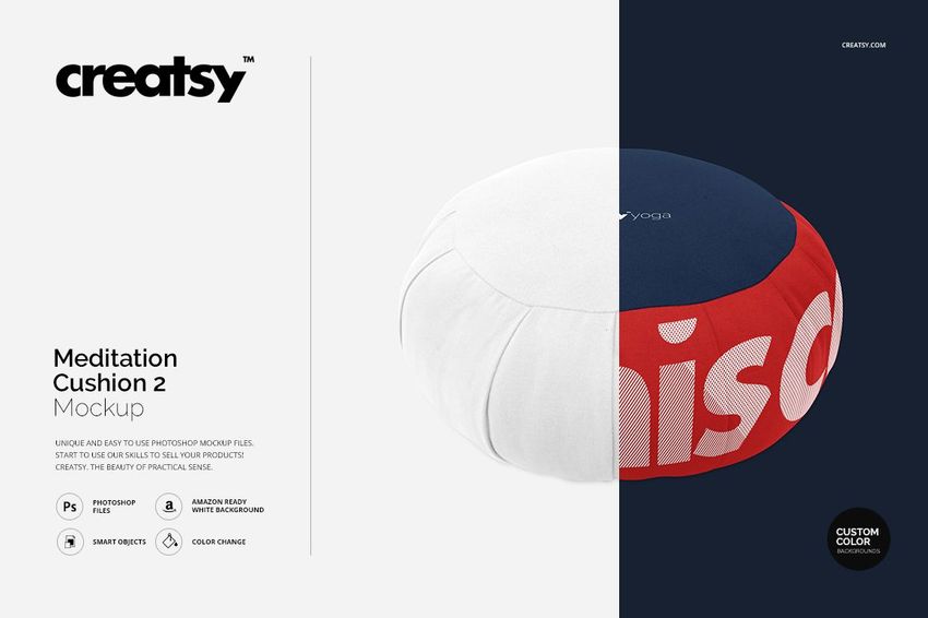 Meditation Cushion 2 Mockup - mockup screenshot 1