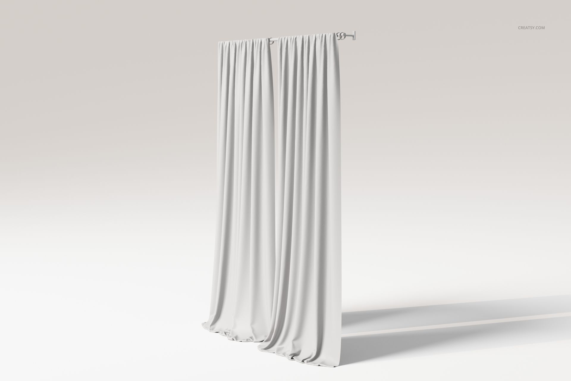Flowing Puddle Curtains 3D Model - mockup screenshot 3