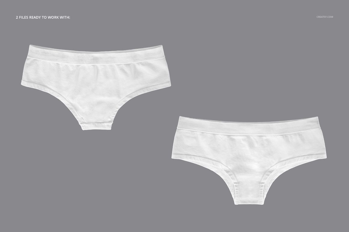 Women's Briefs Mockup Set (Flat Lay) - mockup screenshot 2