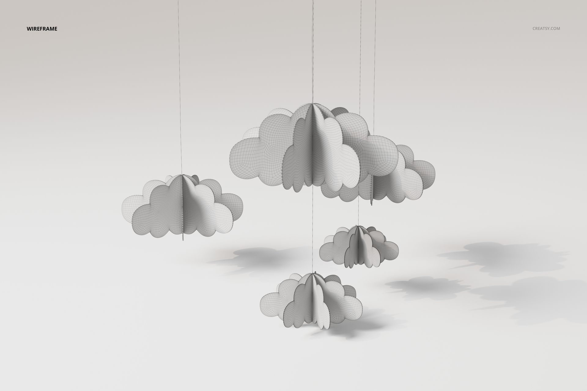 Little Clouds Baby Mobile 3D Model - mockup screenshot 6