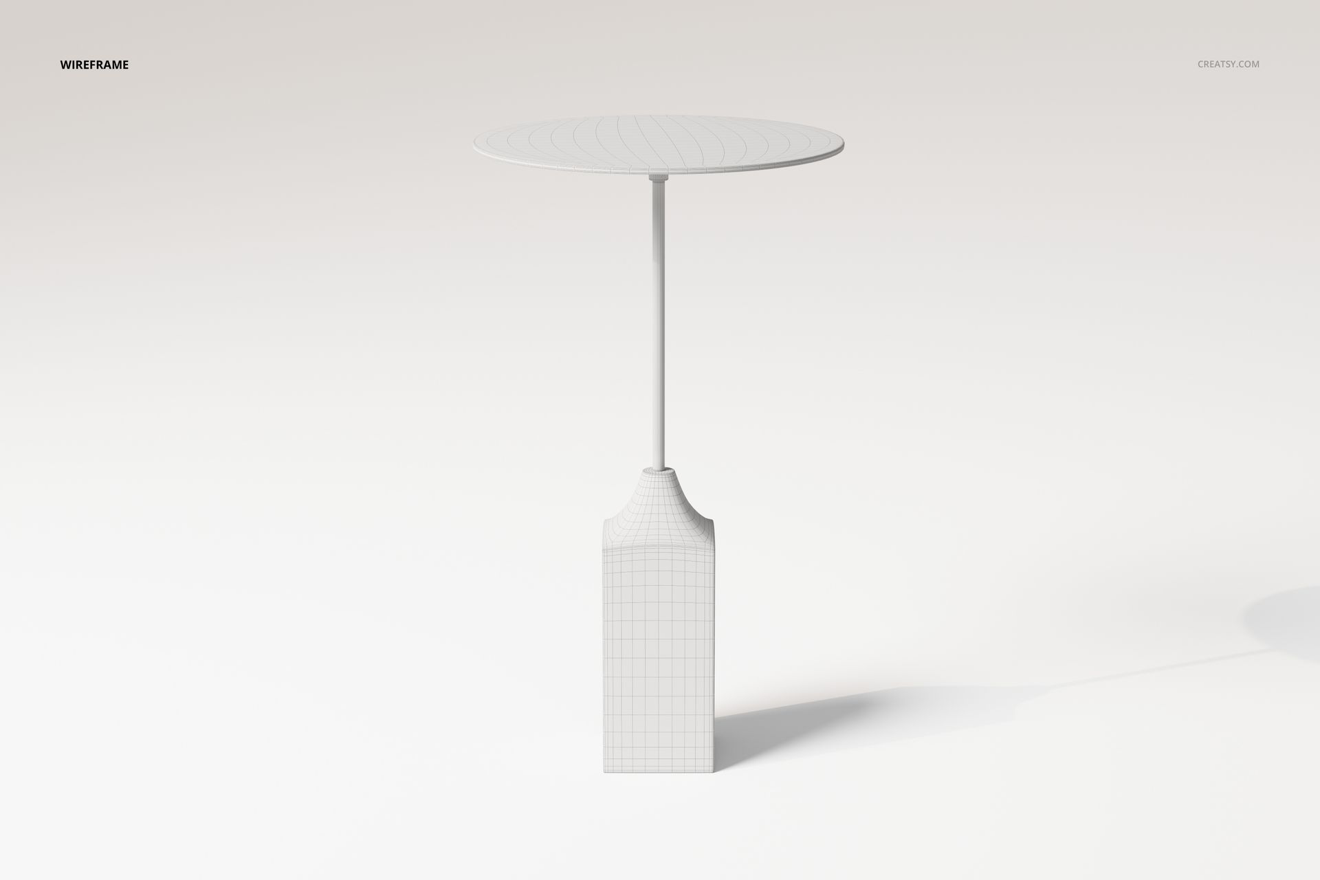 Modern Pedestal Coffee Table 3D Model - mockup screenshot 5