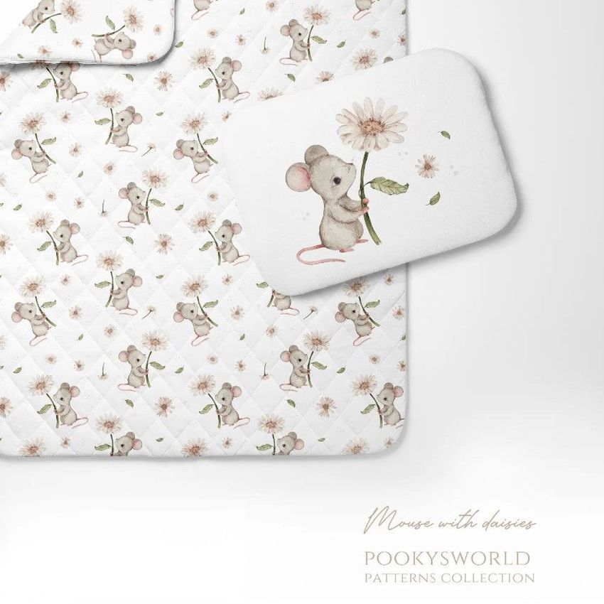Mouse With Daisies by Paula Poprawska - Files in Use example