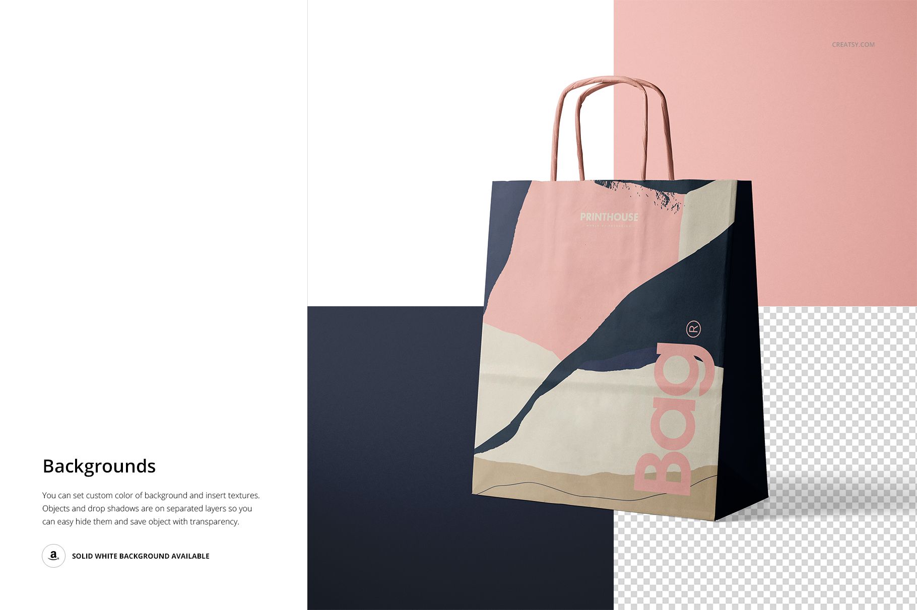 Twisted Handles Paper Bag Mockup Set - mockup screenshot 11