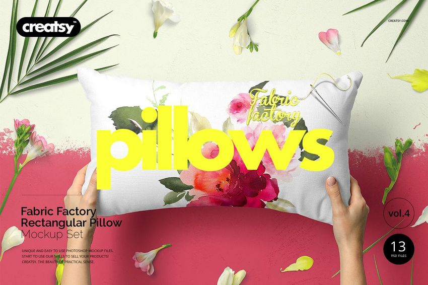 Rectangular Pillow Mockup Set - mockup screenshot 1