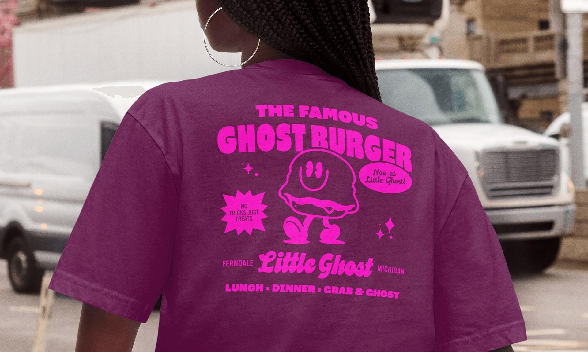 Skidimore Studio Little Ghost Burger Brand Identity