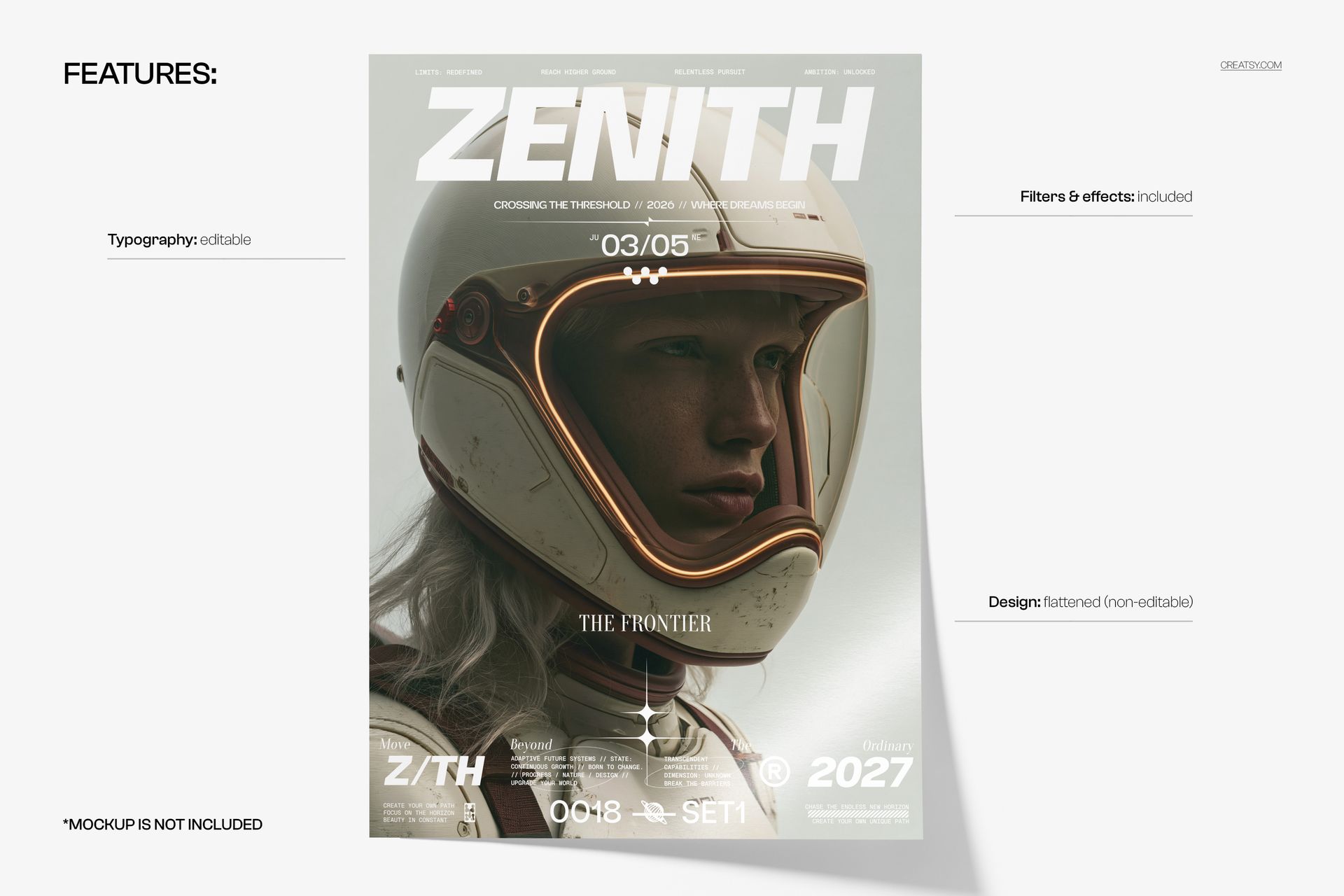 Zenith Space Frontier Poster Template