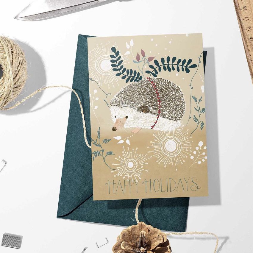 Winter Hedgehog by Ginger Deverell - Files in Use example