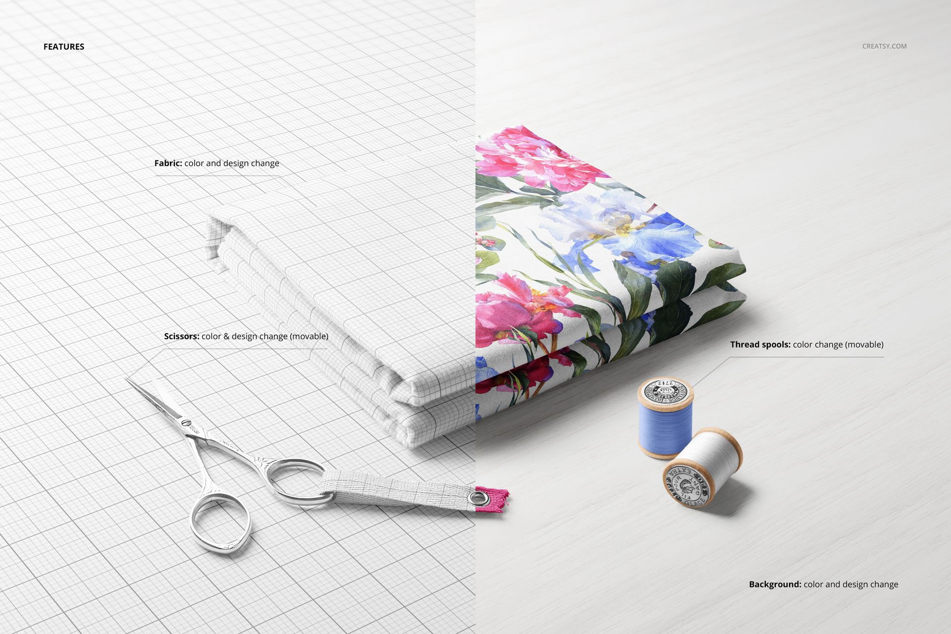 Folded Fabric Mockup Set (32/FFv.6) - mockup screenshot 3