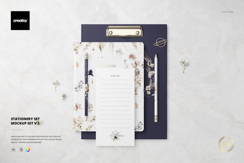 Stationery Set Mockup Set v.5 - mockup screenshot 1