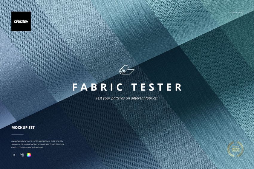 Fabric Tester Mockup Set - mockup screenshot 1