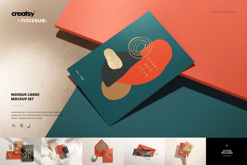 Noissue Cards Mockup Set - mockup screenshot 1