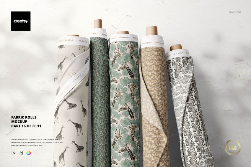Fabric Rolls Mockup (16/FFv.11) - mockup screenshot 1