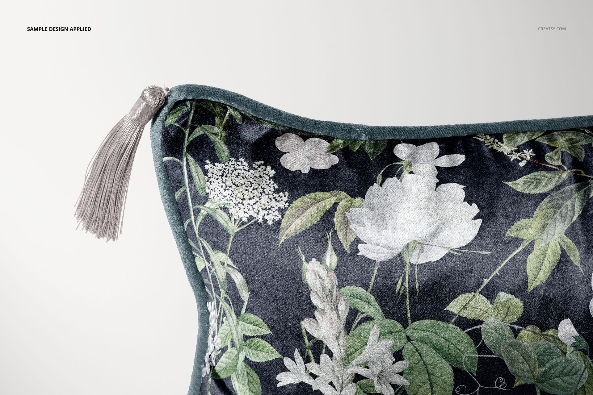 Velvet Cushion with Tassels Mockup Set - mockup screenshot 5
