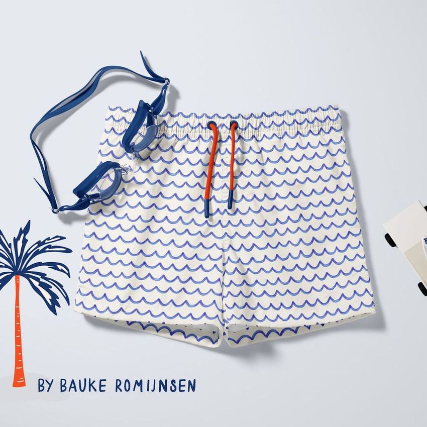 Blue Waves in Gouache by Bauke - Files in Use example