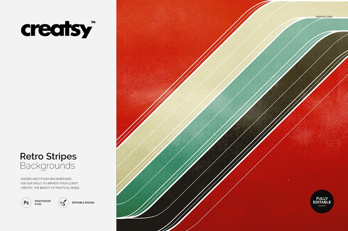 Retro Background Layout Retro Style Stripes Backgrounds | Creatsy®
